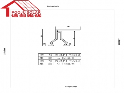 Color steel tile fixture  PJ-70212-213