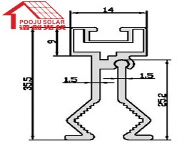 Color steel tile fixture  PJ-70106-107