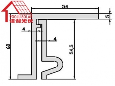 Color steel tile fixture  PJ-70226-227