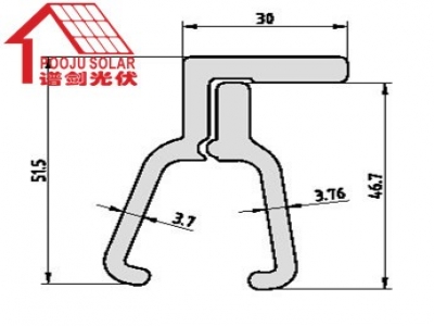 Color steel tile fixture  PJ-70271