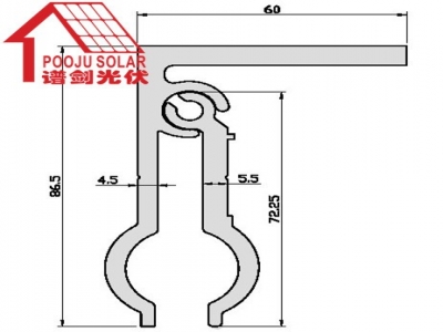 Color steel tile fixture  PJ-70401-402