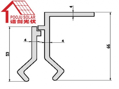 Color steel tile fixture  PJ-70399-400