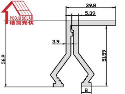 Color steel tile fixture  PJ-ZJ105-106