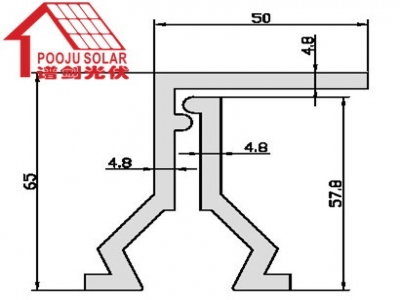 Color steel tile fixture  PJ-ZJ250-251