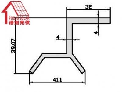 Color steel tile fixture  PJ-ZJ257